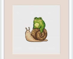 Funny Fellow Traveler Cross Stitch Pattern