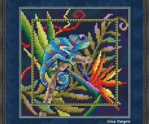 The Chameleon Cross Stitch Pattern