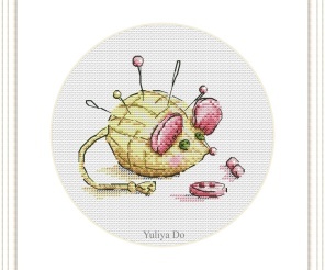 Steampunk Cat Cross Stitch Pattern