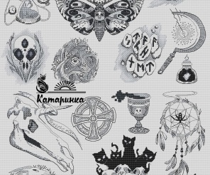 Darkpack Mystic Cross Stitch Pattern