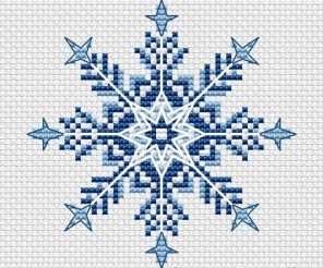 Crystal Snowflake Cross Stitch Pattern