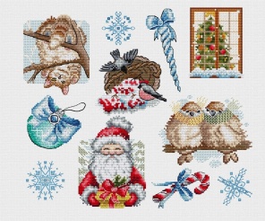 New Year's Sampler Cross Stitch Chart