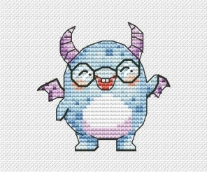 Monsters. Roundy Cross Stitch Pattern