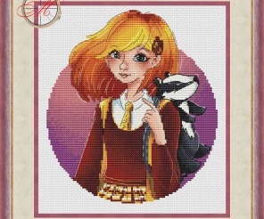 Harry Characters Cross Stitch Pattern Pixel People Potter Hermione