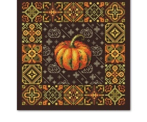 Exquisite Pumpkin Cross Stitch Pattern