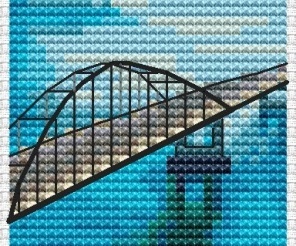 Summer Route Cross Stitch Pattern