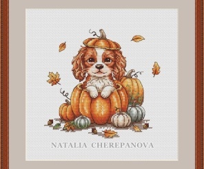 Puppy Ashley Cross Stitch Pattern