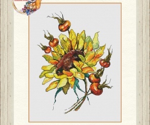 Autumn Artist Cross Stitch Pattern, code JL-049 Julia Leonova