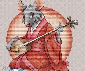 The Year of the Rat Cross Stitch Patterm