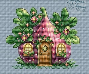 Fig House Cross Stitch Chart