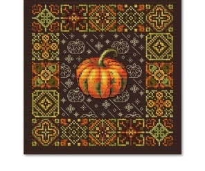 Exquisite Pumpkin Beads Cross Stitch Pattern