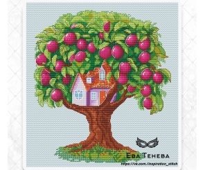 House of the Summer Cross Stitch Pattern