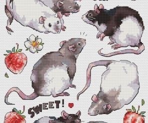 Rats Cross Stitch Chart