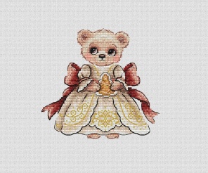 Teddy Princess Cross Stitch Pattern