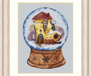 Autumn Artist Cross Stitch Pattern, code JL-049 Julia Leonova