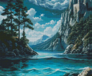The Night Harbor Cross Stitch Pattern