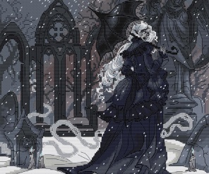 The Black Lady Cross Stitch Pattern