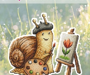 Snail's Joys. Creative Person Cross Stitch Pattern