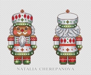 Gingerbread Toys. Soldier Cross Stitch Pattern