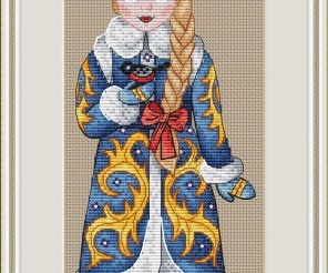 Christmas Stocking. Woodland Cross Stitch Pattern, code AN-178 Anna Nolfina