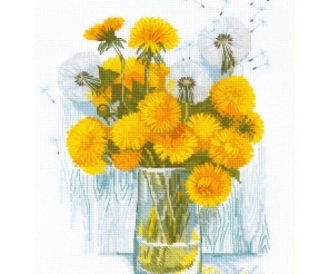 Sunny Dandelions Cross Stitch Kit
