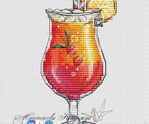 Sex on the Beach Cross Stitch Patterm