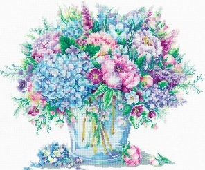 Composition with Poppies - Cross Stitch Kit