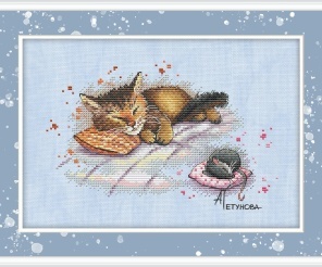 In the City of Autumn Cross Stitch Pattern, code AP-199 Anna Petunova