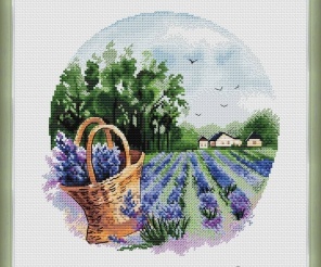 Breeze of Lavender Cross Stitch Pattern