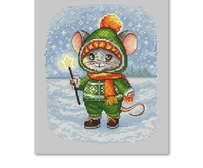 Make a Wish Mouse Cross Stitch Pattern