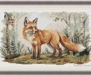 Fox Autumn Cross Stitch Chart