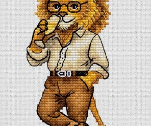 Mr. Lion Cross Stitch Pattern