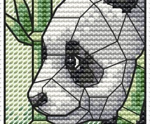 Bookmark Panda Cross Stitch Pattern