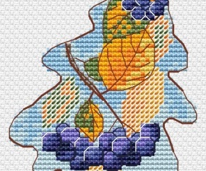Aronia Leaf Cross Stitch Pattern