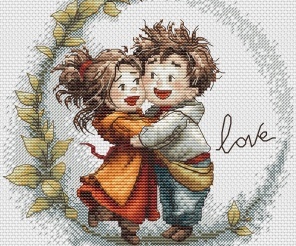 I'll Hug You! Cross Stitch Pattern