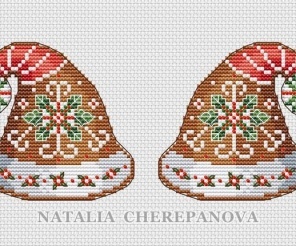 Gingerbread Toys. Cap Cross Stitch Pattern