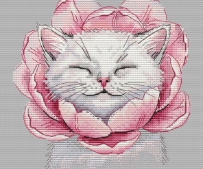 A Delicate Bud Cross Stitch Pattern