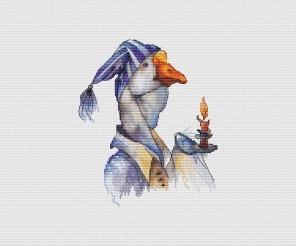 Sleepy Cross Stitch Pattern