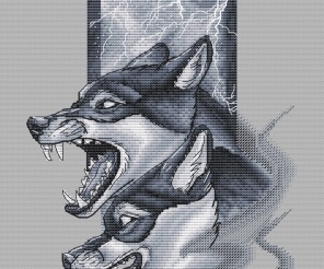 Companions of Odin. Wolves Cross Stitch Pattern