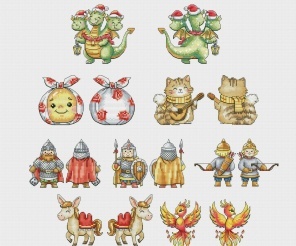 Fairy Tales Toys Set 2 Cross Stitch Pattern