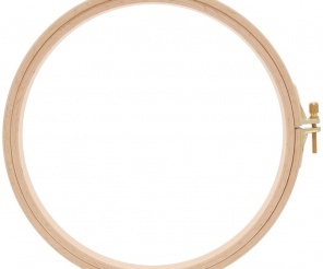 Wood Embroidery Hoop Frame Embroidery Hoop Wood Display Frame Cross Stitch Frame, Size: 22x22x3CM