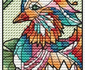 Bookmark Mandarin Duck Cross Stitch Pattern