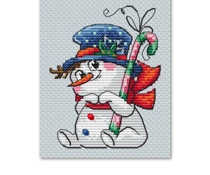 Snow Caramel Cross Stitch Pattern