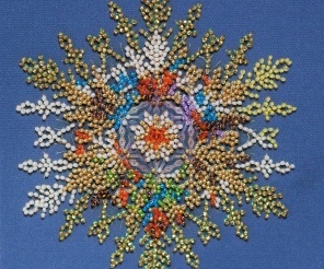 Bead Embroidery Kit Dandelion and dragonfly Flowers DIY Beadwork kit Beading kit Hand embroidery Beaded Stitching