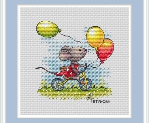 In the City of Autumn Cross Stitch Pattern, code AP-199 Anna Petunova