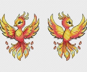 Fairy Tales. Firebird Cross Stitch Pattern