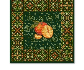 Exquisite Tangerine Beads Cross Stitch Pattern