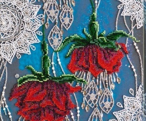 Bead Embroidery kit Storks Dance at sunset DIY Beadwork kit Beading kit Hand embroidery Beaded Stitching