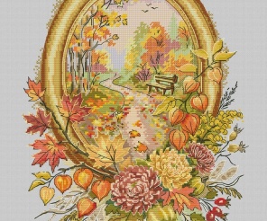 Diving into Autumn Cross Stitch Pattern