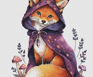 Fox-Enchantress Cross Stitch Chart